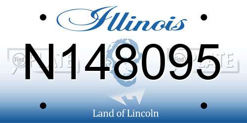 N148095 Illinois License Plate