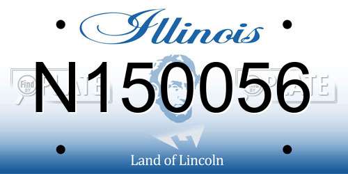 N150056 Illinois License Plate
