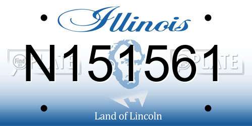 N151561 Illinois License Plate