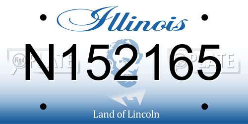 N152165 Illinois License Plate