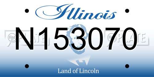 N153070 Illinois License Plate