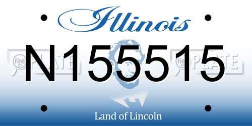 N155515 Illinois License Plate
