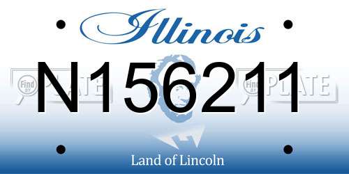 N156211 Illinois License Plate