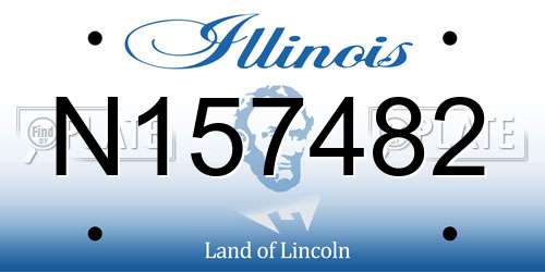 N157482 Illinois License Plate