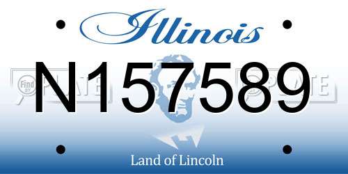 N157589 Illinois License Plate