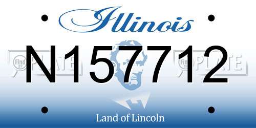 N157712 Illinois License Plate