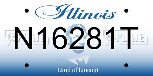 N16281T Illinois License Plate