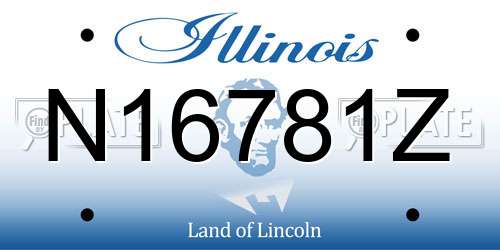N16781Z Illinois License Plate