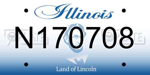 N170708 Illinois License Plate