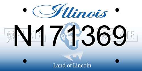 N171369 Illinois License Plate