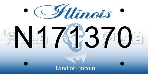 N171370 Illinois License Plate