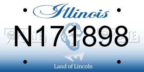 N171898 Illinois License Plate