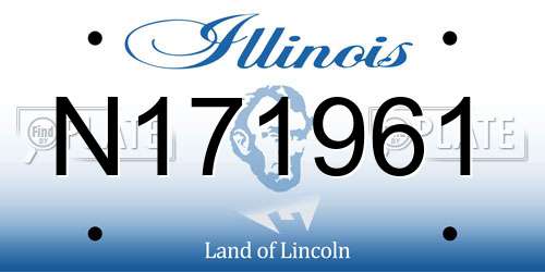 N171961 Illinois License Plate