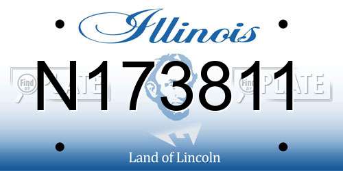 N173811 Illinois License Plate