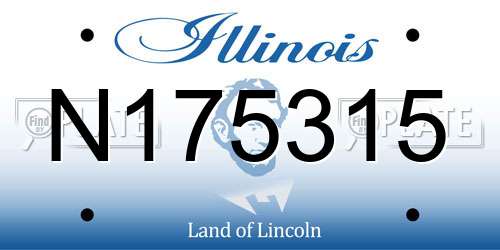 N175315 Illinois License Plate