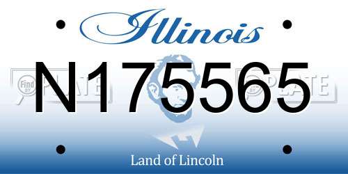 N175565 Illinois License Plate