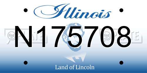 N175708 Illinois License Plate