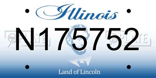 N175752 Illinois License Plate
