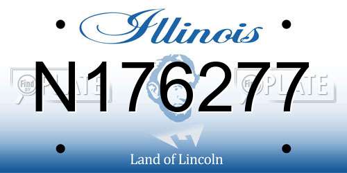 N176277 Illinois License Plate