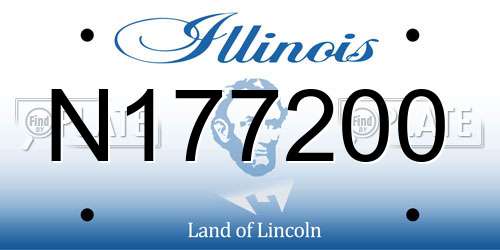 N177200 Illinois License Plate
