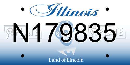 N179835 Illinois License Plate