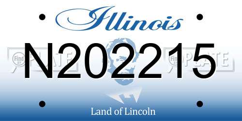 N202215 Illinois License Plate