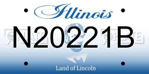 N20221B Illinois License Plate
