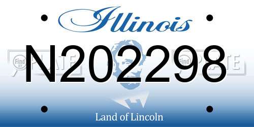 N202298 Illinois License Plate