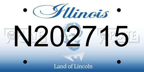 N202715 Illinois License Plate