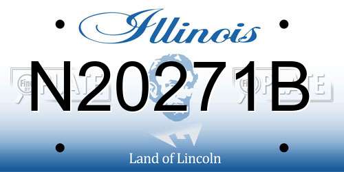 N20271B Illinois License Plate