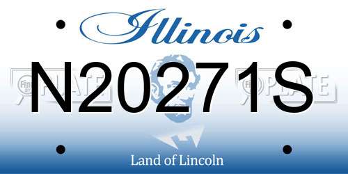 N20271S Illinois License Plate
