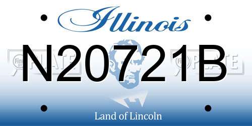 N20721B Illinois License Plate