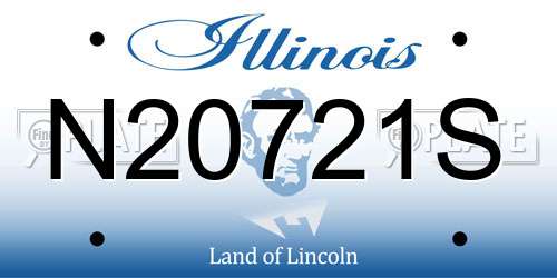 N20721S Illinois License Plate