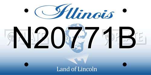 N20771B Illinois License Plate