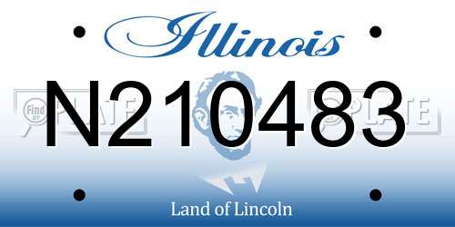 N210483 Illinois License Plate