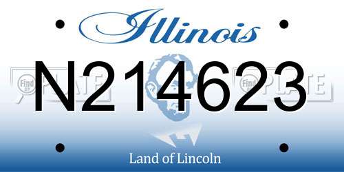 N214623 Illinois License Plate