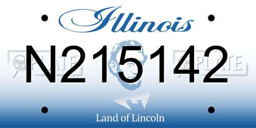 N215142 Illinois License Plate