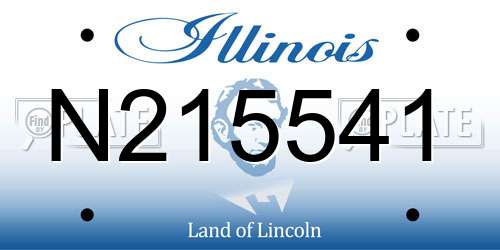 N215541 Illinois License Plate