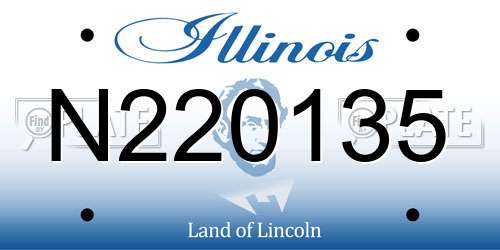 N220135 Illinois License Plate