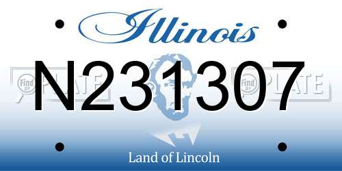 N231307 Illinois License Plate