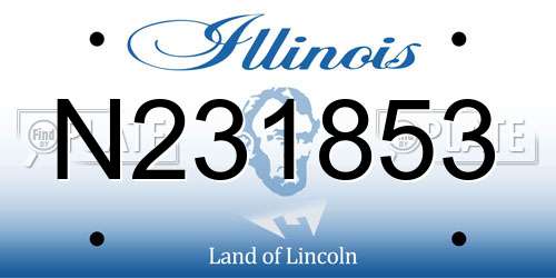 N231853 Illinois License Plate