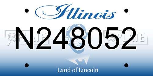 N248052 Illinois License Plate