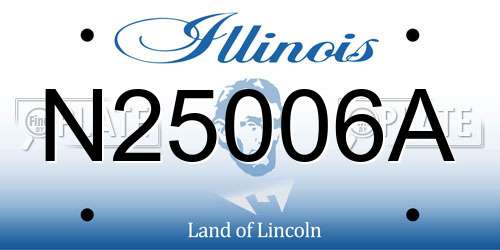 N25006A Illinois License Plate