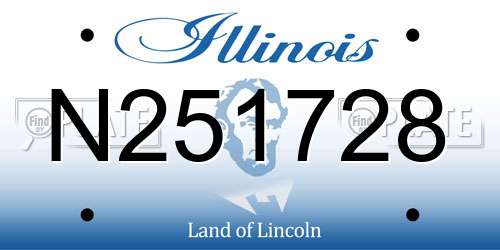 N251728 Illinois License Plate