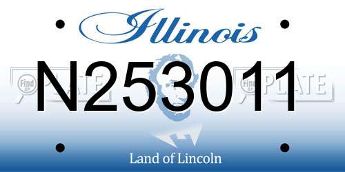 N253011 Illinois License Plate