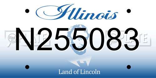 N255083 Illinois License Plate