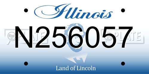 N256057 Illinois License Plate