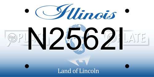 N2562I Illinois License Plate