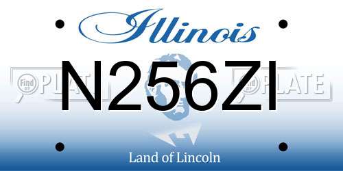 N256ZI Illinois License Plate