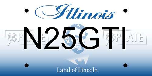 N25GTI Illinois License Plate